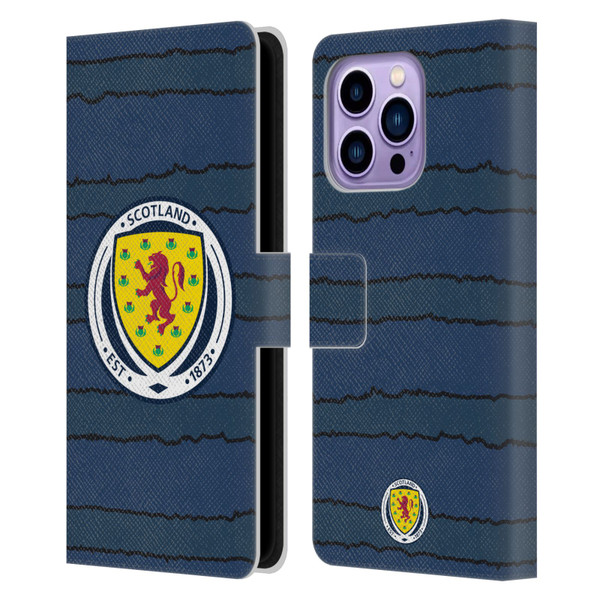 Scotland National Football Team Kits 2019-2021 Home Leather Book Wallet Case Cover For Apple iPhone 14 Pro Max