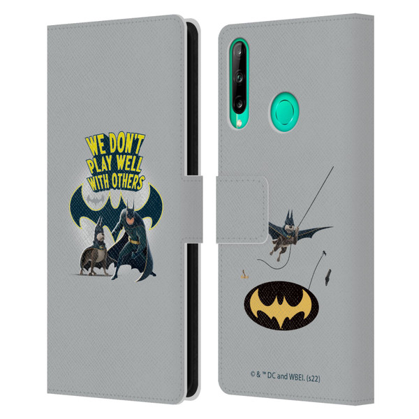 DC League Of Super Pets Graphics We Don't Play Well With Others Leather Book Wallet Case Cover For Huawei P40 lite E