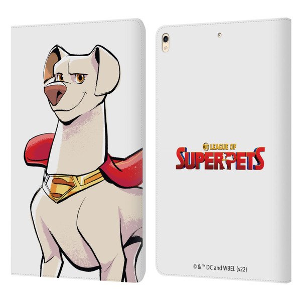 DC League Of Super Pets Graphics Krypto Leather Book Wallet Case Cover For Apple iPad Pro 10.5 (2017)
