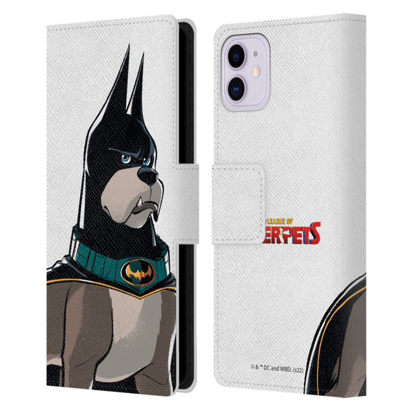 DC League Of Super Pets Graphics Ace Leather Book Wallet Case Cover For Apple iPhone 11