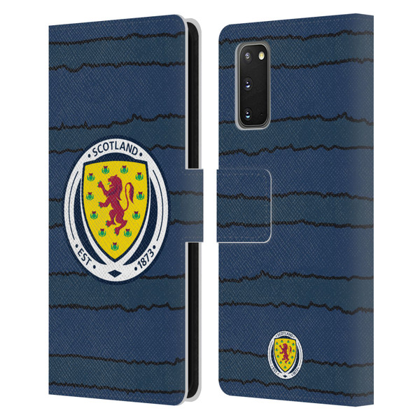 Scotland National Football Team Kits 2019-2021 Home Leather Book Wallet Case Cover For Samsung Galaxy S20 / S20 5G