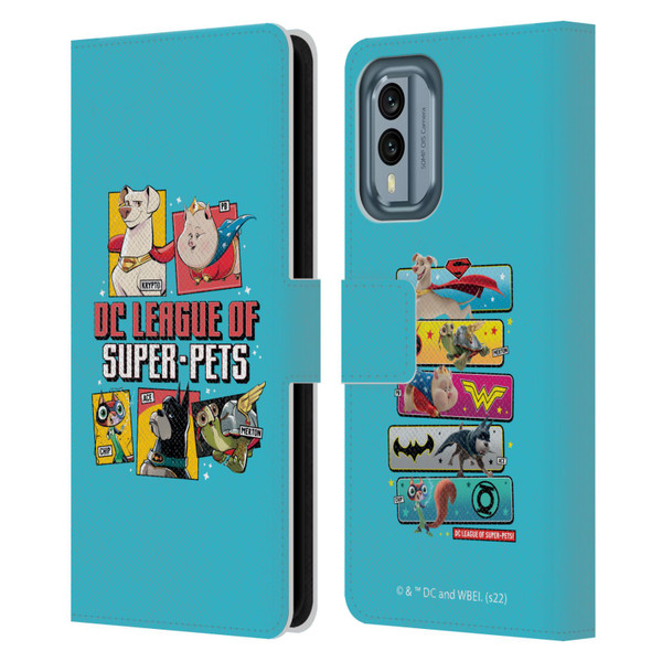 DC League Of Super Pets Graphics Characters 2 Leather Book Wallet Case Cover For Nokia X30
