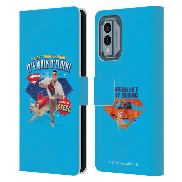 DC League Of Super Pets Graphics It's Walk O' Clock Leather Book Wallet Case Cover For Nokia X30
