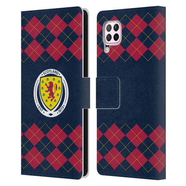 Scotland National Football Team Logo 2 Argyle Leather Book Wallet Case Cover For Huawei Nova 6 SE / P40 Lite