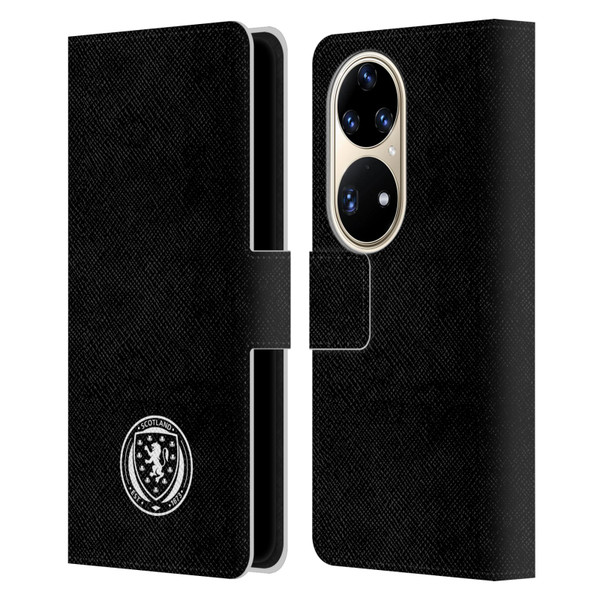 Scotland National Football Team Logo 2 Plain Leather Book Wallet Case Cover For Huawei P50 Pro