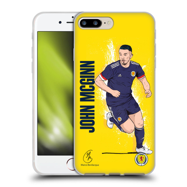 Scotland National Football Team Players John McGinn Soft Gel Case for Apple iPhone 7 Plus / iPhone 8 Plus