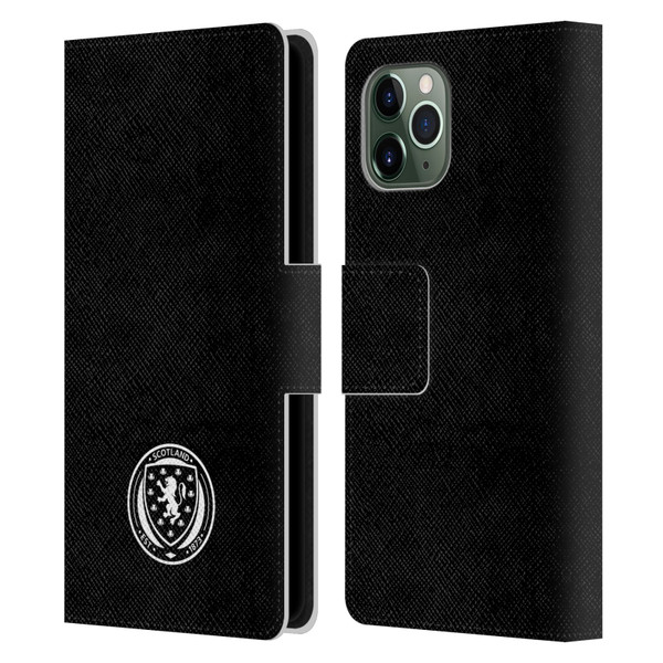 Scotland National Football Team Logo 2 Plain Leather Book Wallet Case Cover For Apple iPhone 11 Pro