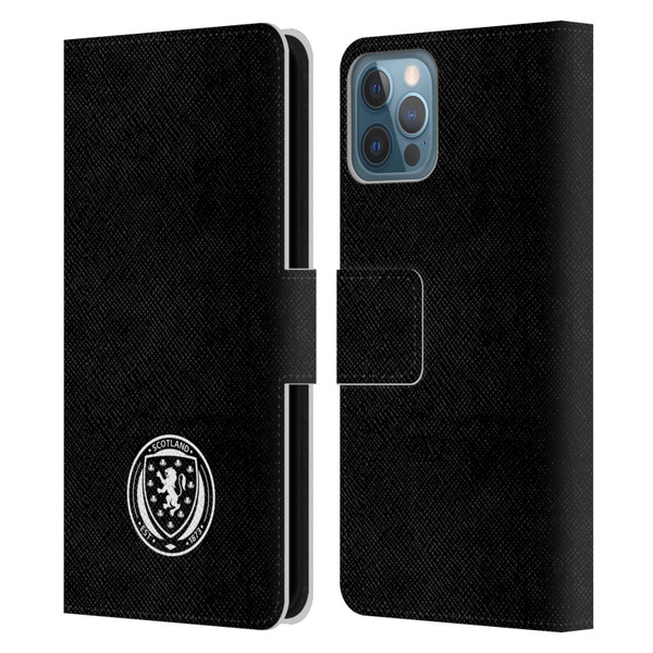 Scotland National Football Team Logo 2 Plain Leather Book Wallet Case Cover For Apple iPhone 12 / iPhone 12 Pro