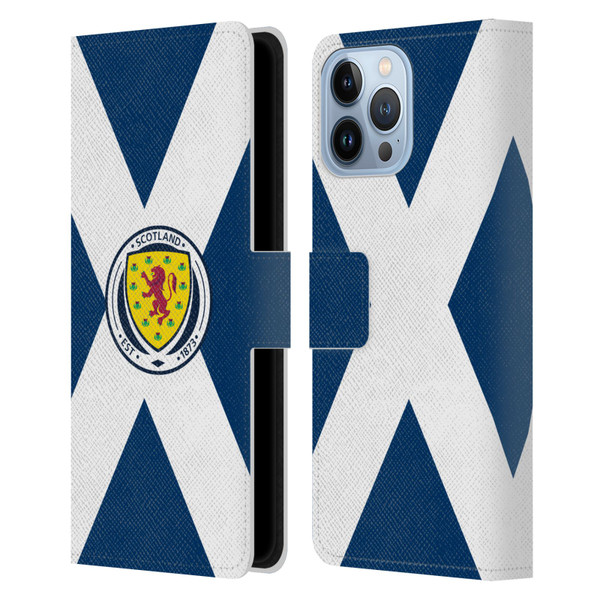 Scotland National Football Team Logo 2 Scotland Flag Leather Book Wallet Case Cover For Apple iPhone 13 Pro Max