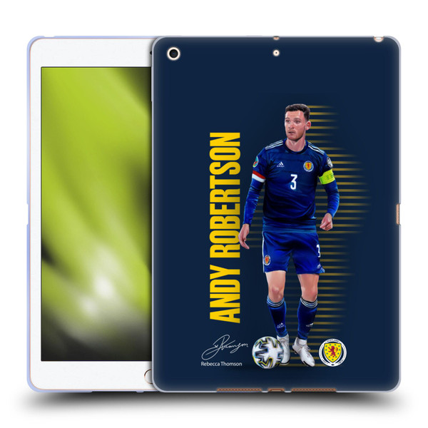 Scotland National Football Team Players Andy Robertson Soft Gel Case for Apple iPad 10.2 2019/2020/2021