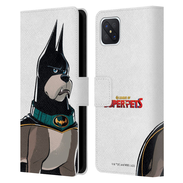 DC League Of Super Pets Graphics Ace Leather Book Wallet Case Cover For OPPO Reno4 Z 5G