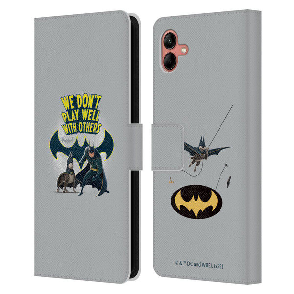 DC League Of Super Pets Graphics We Don't Play Well With Others Leather Book Wallet Case Cover For Samsung Galaxy A04 (2022)