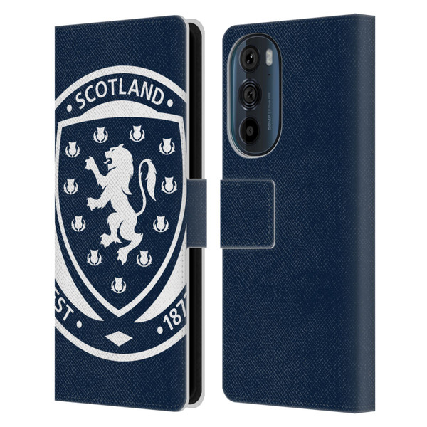 Scotland National Football Team Logo 2 Oversized Leather Book Wallet Case Cover For Motorola Edge 30