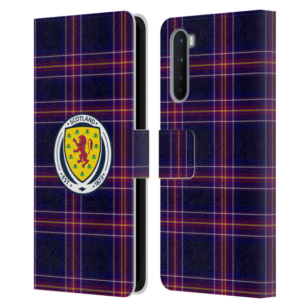 Scotland National Football Team Logo 2 Tartan Leather Book Wallet Case Cover For OnePlus Nord 5G
