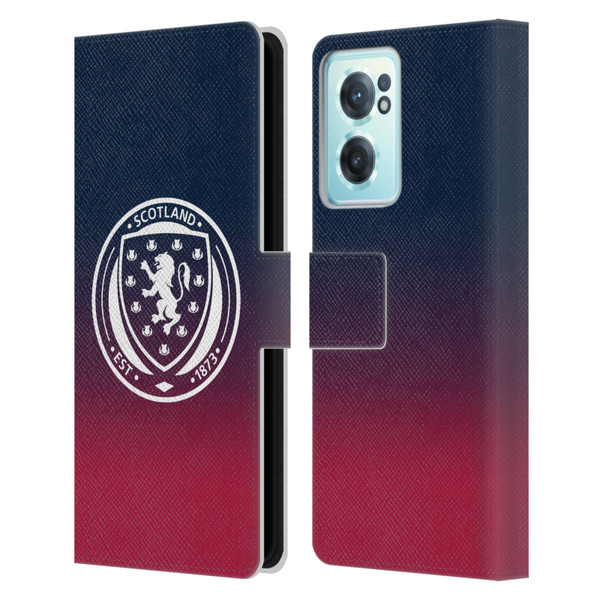 Scotland National Football Team Logo 2 Gradient Leather Book Wallet Case Cover For OnePlus Nord CE 2 5G