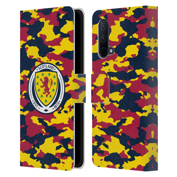 Scotland National Football Team Logo 2 Camouflage Leather Book Wallet Case Cover For OnePlus Nord CE 5G
