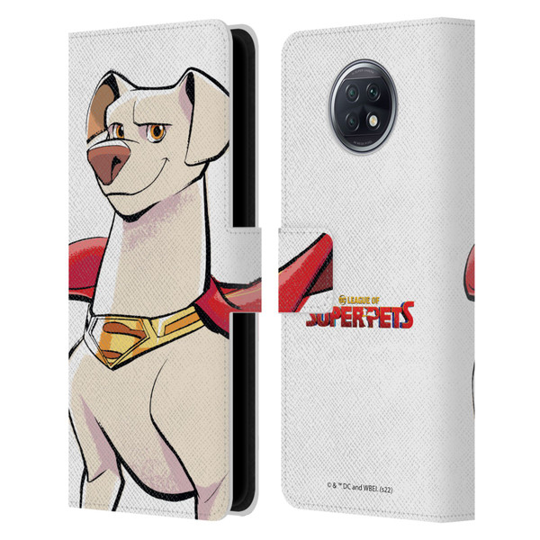 DC League Of Super Pets Graphics Krypto Leather Book Wallet Case Cover For Xiaomi Redmi Note 9T 5G