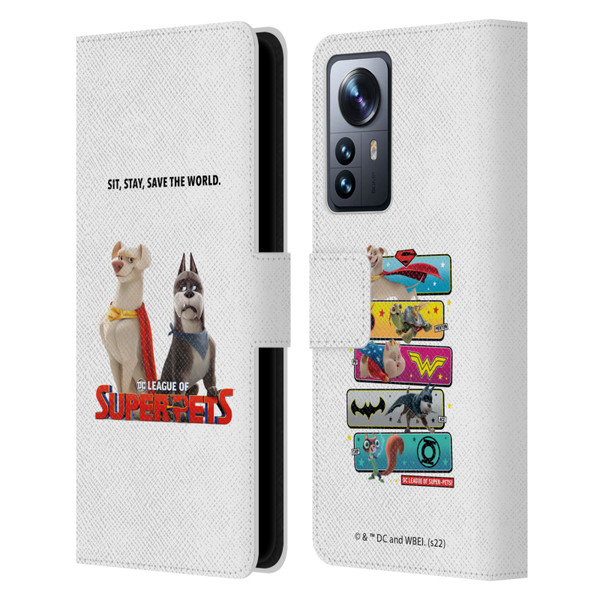 DC League Of Super Pets Graphics Characters 1 Leather Book Wallet Case Cover For Xiaomi 12 Pro