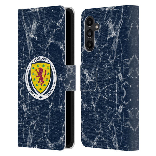 Scotland National Football Team Logo 2 Marble Leather Book Wallet Case Cover For Samsung Galaxy A13 5G (2021)