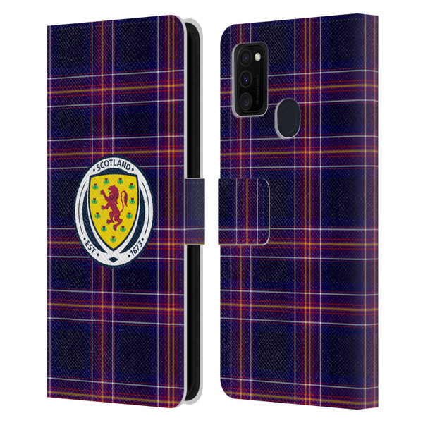 Scotland National Football Team Logo 2 Tartan Leather Book Wallet Case Cover For Samsung Galaxy M30s (2019)/M21 (2020)