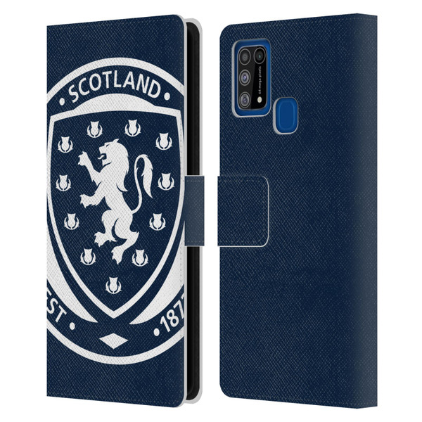 Scotland National Football Team Logo 2 Oversized Leather Book Wallet Case Cover For Samsung Galaxy M31 (2020)