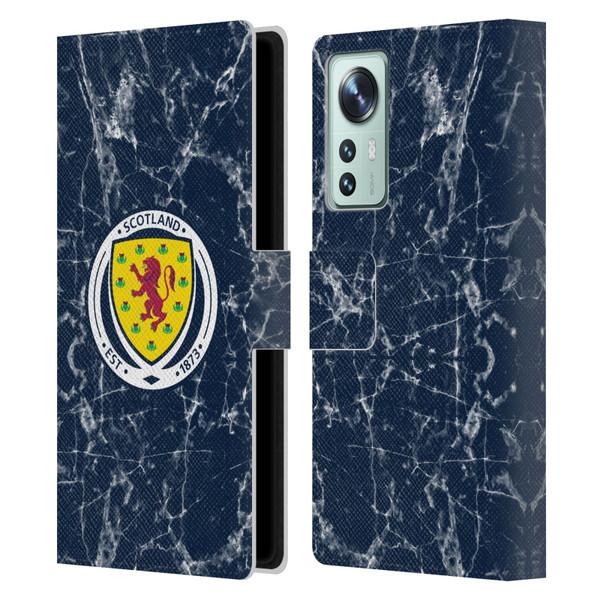 Scotland National Football Team Logo 2 Marble Leather Book Wallet Case Cover For Xiaomi 12