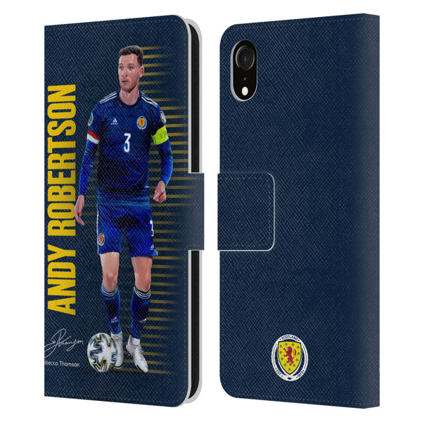 Scotland National Football Team Players Andy Robertson Leather Book Wallet Case Cover For Apple iPhone XR