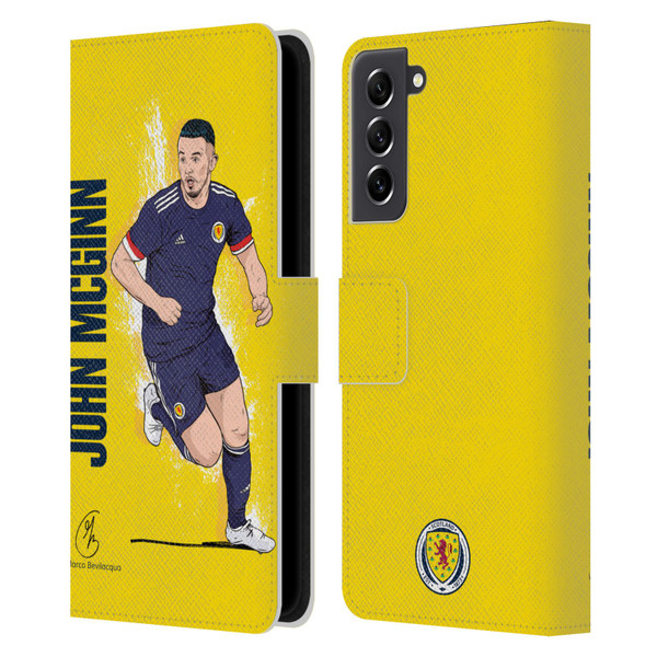 Scotland National Football Team Players John McGinn Leather Book Wallet Case Cover For Samsung Galaxy S21 FE 5G