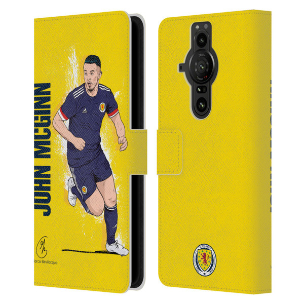 Scotland National Football Team Players John McGinn Leather Book Wallet Case Cover For Sony Xperia Pro-I