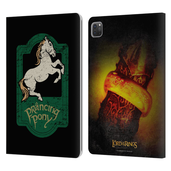 The Lord Of The Rings The Fellowship Of The Ring Graphics Prancing Pony Leather Book Wallet Case Cover For Apple iPad Pro 11 2020 / 2021 / 2022