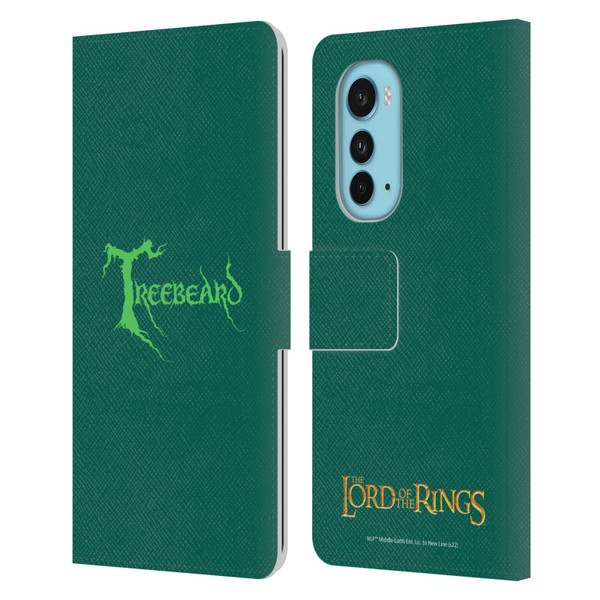 The Lord Of The Rings The Fellowship Of The Ring Graphics Treebeard Leather Book Wallet Case Cover For Motorola Edge (2022)