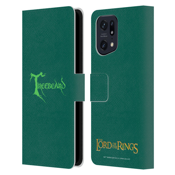 The Lord Of The Rings The Fellowship Of The Ring Graphics Treebeard Leather Book Wallet Case Cover For OPPO Find X5