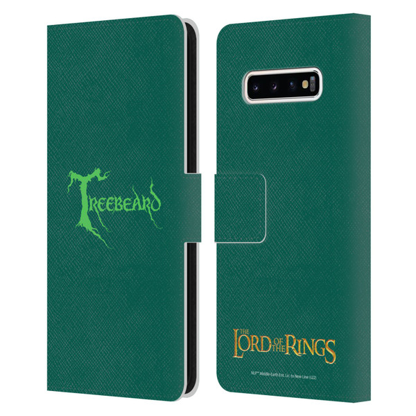 The Lord Of The Rings The Fellowship Of The Ring Graphics Treebeard Leather Book Wallet Case Cover For Samsung Galaxy S10+ / S10 Plus