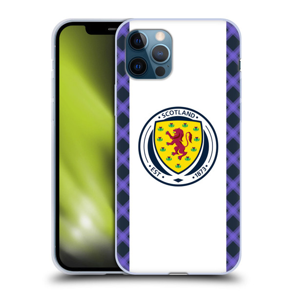 Scotland National Football Team 2022/23 Kits Away Soft Gel Case for Apple iPhone 12 / iPhone 12 Pro
