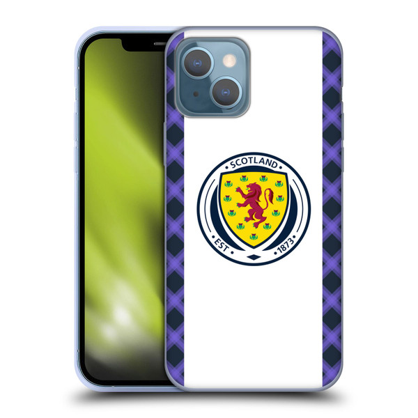 Scotland National Football Team 2022/23 Kits Away Soft Gel Case for Apple iPhone 13