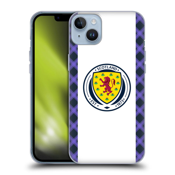 Scotland National Football Team 2022/23 Kits Away Soft Gel Case for Apple iPhone 14 Plus