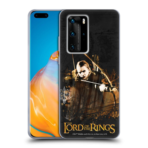 The Lord Of The Rings The Fellowship Of The Ring Character Art Legolas Soft Gel Case for Huawei P40 Pro / P40 Pro Plus 5G