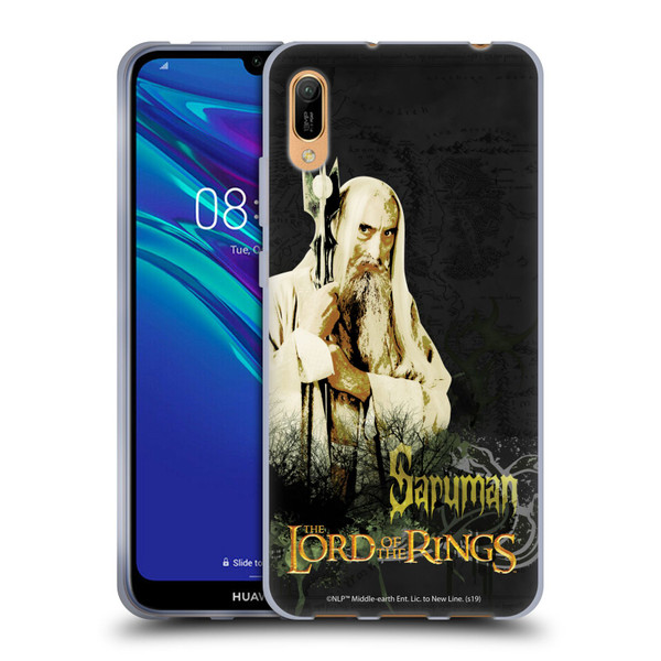The Lord Of The Rings The Fellowship Of The Ring Character Art Saruman Soft Gel Case for Huawei Y6 Pro (2019)
