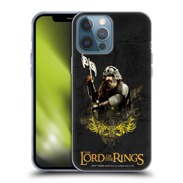 The Lord Of The Rings The Fellowship Of The Ring Character Art Gimli Soft Gel Case for Apple iPhone 13 Pro Max