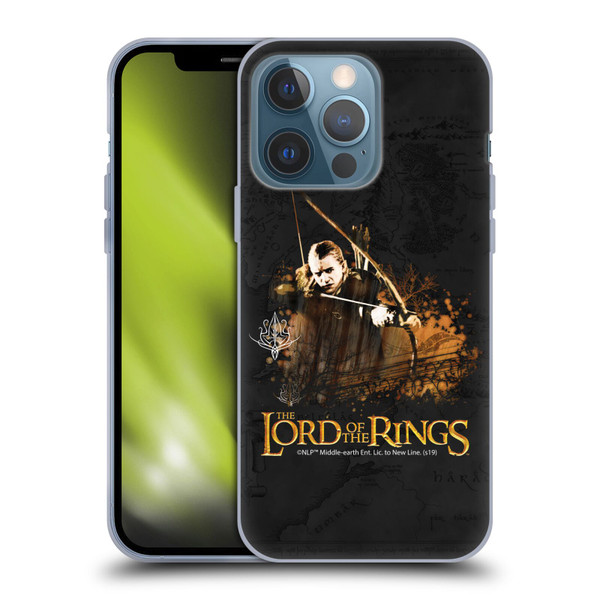 The Lord Of The Rings The Fellowship Of The Ring Character Art Legolas Soft Gel Case for Apple iPhone 13 Pro