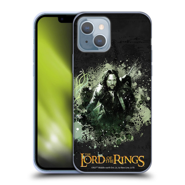 The Lord Of The Rings The Fellowship Of The Ring Character Art Aragorn Soft Gel Case for Apple iPhone 14