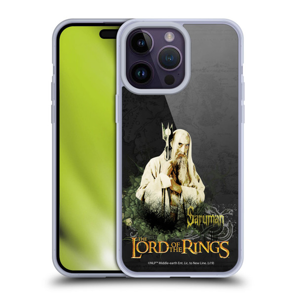 The Lord Of The Rings The Fellowship Of The Ring Character Art Saruman Soft Gel Case for Apple iPhone 14 Pro Max