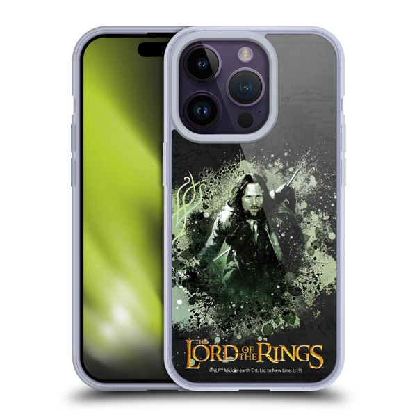 The Lord Of The Rings The Fellowship Of The Ring Character Art Aragorn Soft Gel Case for Apple iPhone 14 Pro