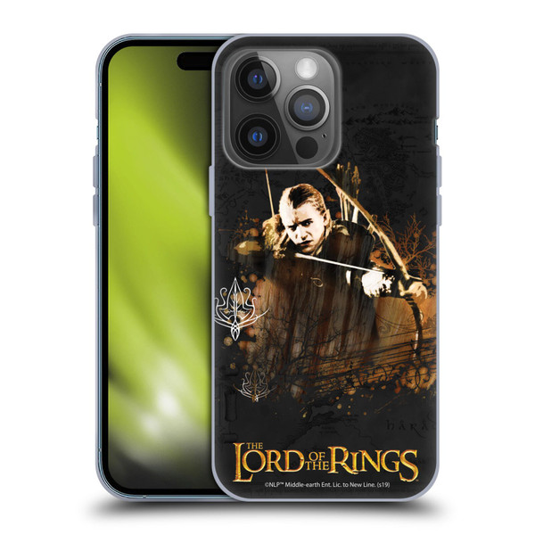 The Lord Of The Rings The Fellowship Of The Ring Character Art Legolas Soft Gel Case for Apple iPhone 14 Pro