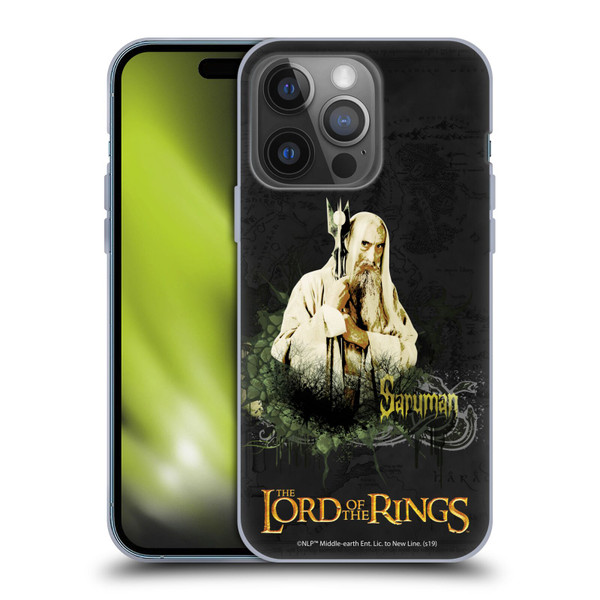 The Lord Of The Rings The Fellowship Of The Ring Character Art Saruman Soft Gel Case for Apple iPhone 14 Pro