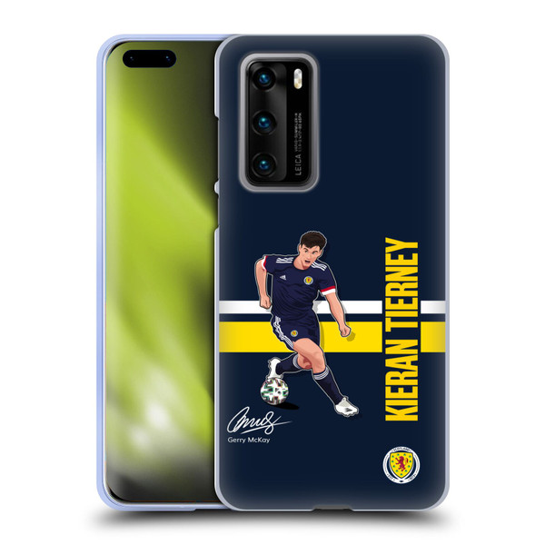 Scotland National Football Team Players Kieran Tierney Soft Gel Case for Huawei P40 5G