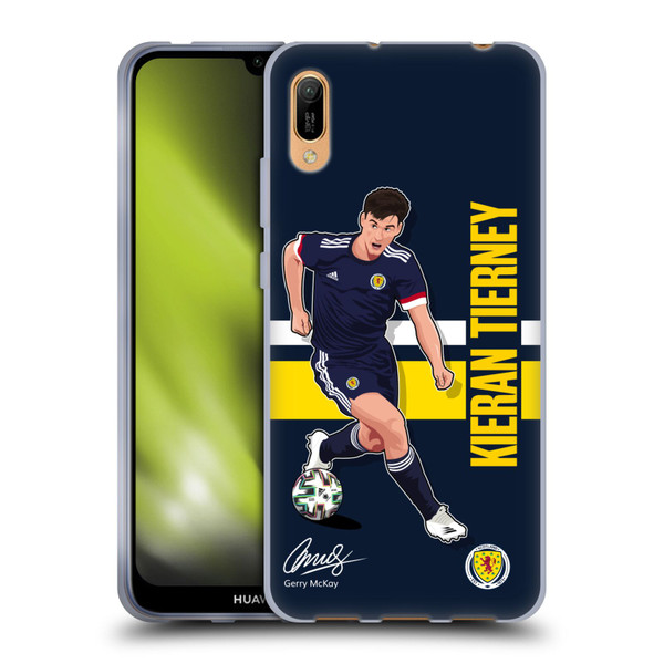 Scotland National Football Team Players Kieran Tierney Soft Gel Case for Huawei Y6 Pro (2019)