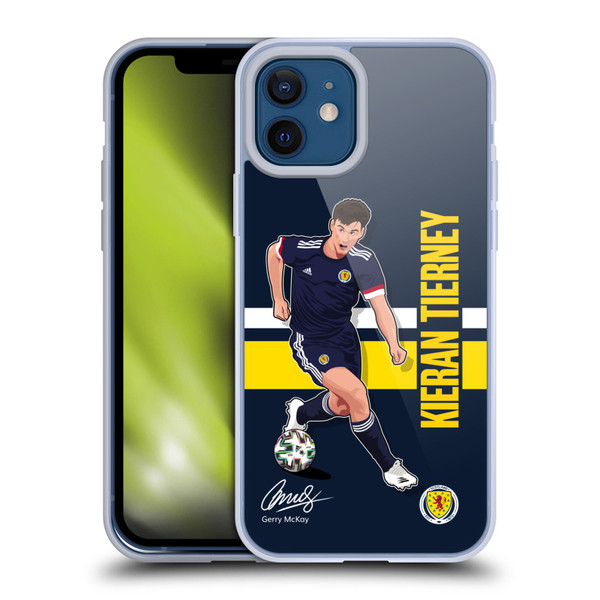 Scotland National Football Team Players Kieran Tierney Soft Gel Case for Apple iPhone 12 / iPhone 12 Pro