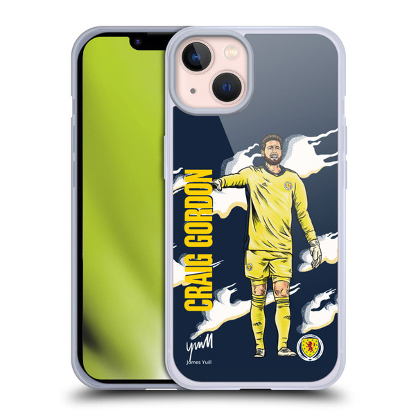 Scotland National Football Team Players Craig Gordon Soft Gel Case for Apple iPhone 13