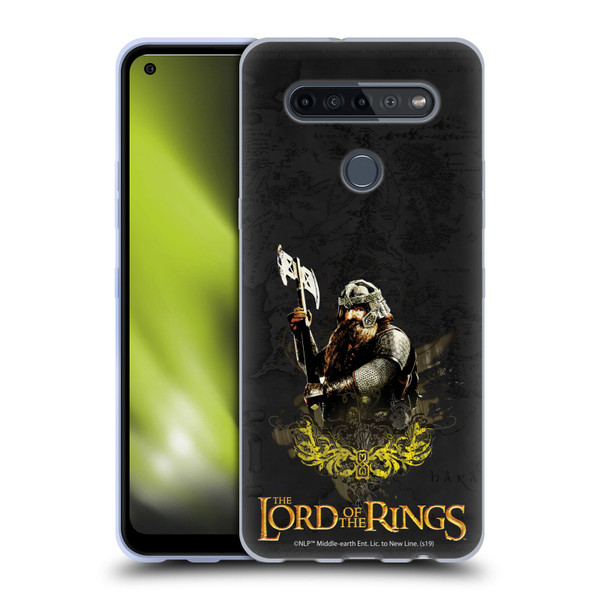 The Lord Of The Rings The Fellowship Of The Ring Character Art Gimli Soft Gel Case for LG K51S